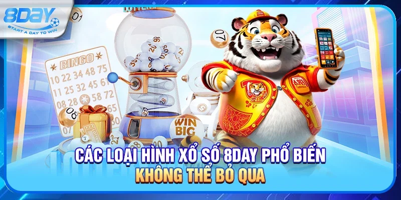 Các loại hình xổ số 8day phổ biến không thể bỏ qua