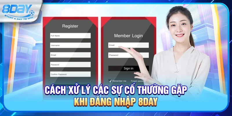 Cách xử lý các sự cố thường gặp khi đăng nhập 8day