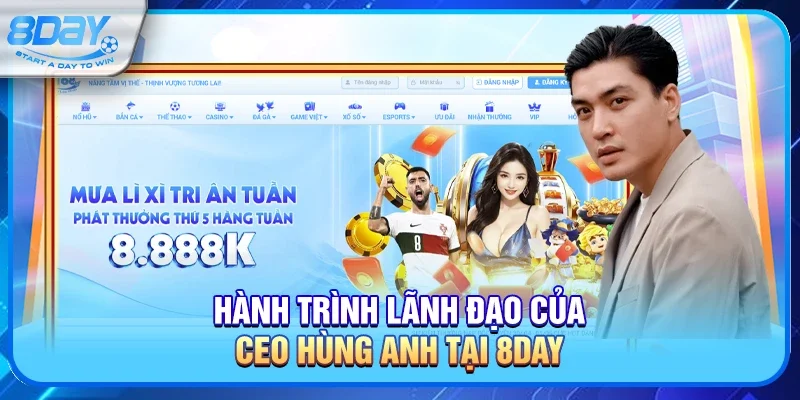 Hành trình lãnh đạo của CEO Hùng Anh tại 8day