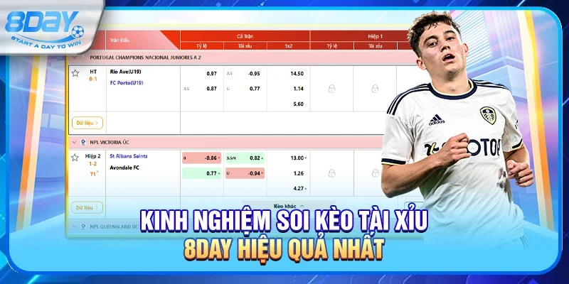 Kinh nghiệm soi kèo tài xỉu 8day hiệu quả nhất