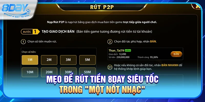 Rút Tiền 8day - Hướng Dẫn Nhanh Chóng Và An Toàn Nhất