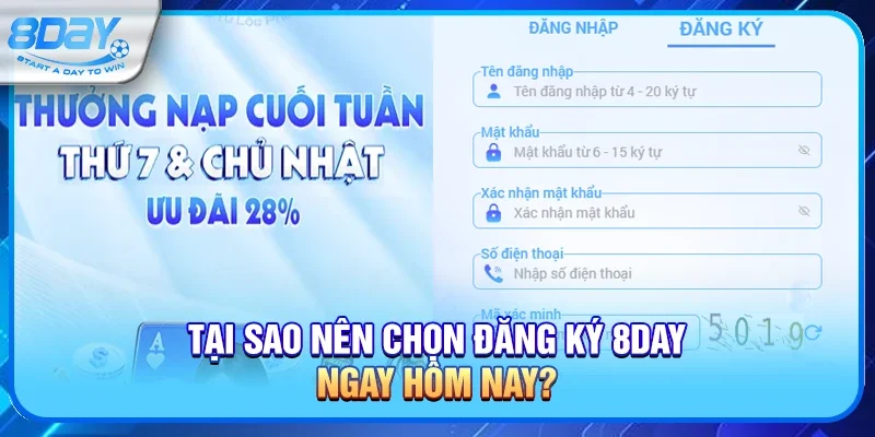 Tại sao nên chọn đăng ký 8day ngay hôm nay?