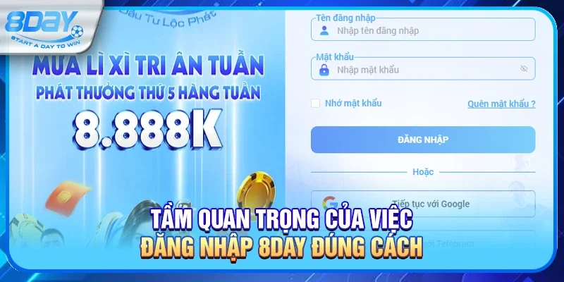 Đăng nhập 8day - Hướng dẫn an toàn và cách xử lý sự cố nhanh nhất